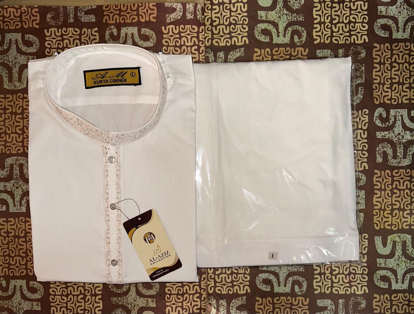 White Elagent Men's Shalwar Kameez